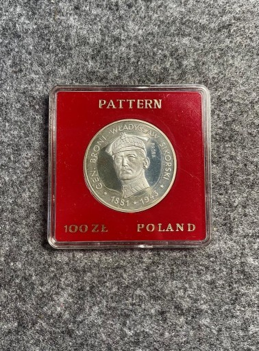 Zdjęcie oferty: Moneta 100 zł 1981 Władysław Sikorski, próba