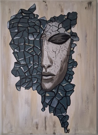 Zdjęcie oferty: Wytrwałość 50x70 cm farby akrylowe