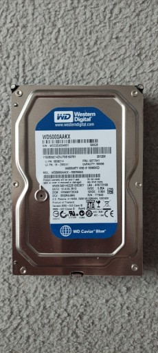 Zdjęcie oferty: HDD 500GB WESTERN DIGITAL 