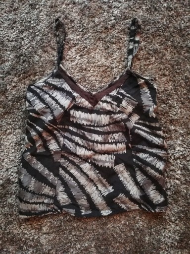 Zdjęcie oferty: Donna Karan DKNY top zwierzęcy zebra bluzka 36 S