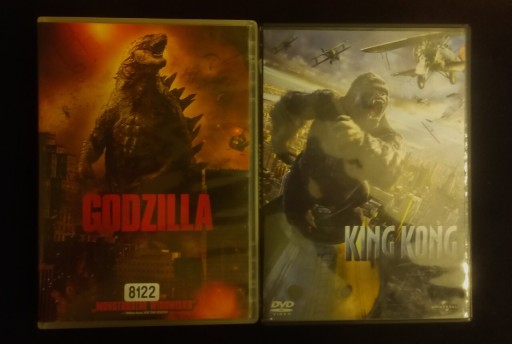 Zdjęcie oferty: GODZILLA, KING KONG, 2XDVD, LEKTOR PL