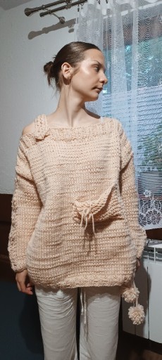 Zdjęcie oferty: Sweter damski handmade oversize 