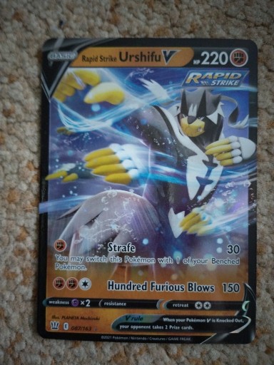 Zdjęcie oferty: Karta Pokémon Rapid Strike Urshifu V 087/163