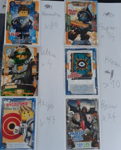 Zdjęcie oferty: Album karty Lego Nexo Knights 190 szt.