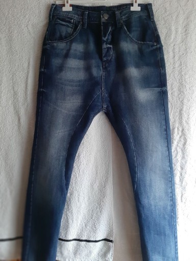 Zdjęcie oferty: Spodnie męskie granatowe jeans baggy Zara 30