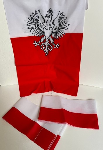 Zdjęcie oferty: Patriotyczny komin + dwie opaski flaga Polski