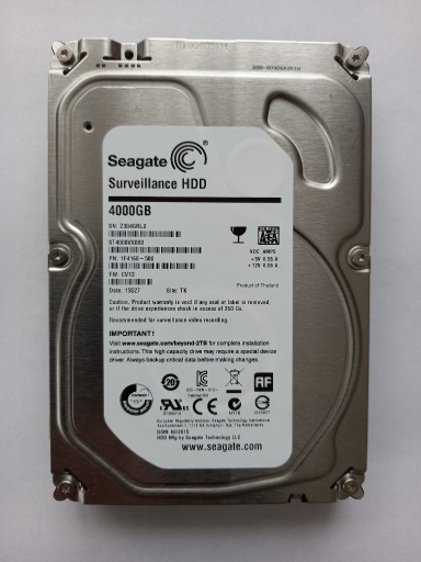 Zdjęcie oferty: Dysk 4TB Seagate  ST4000VX000 SATA 