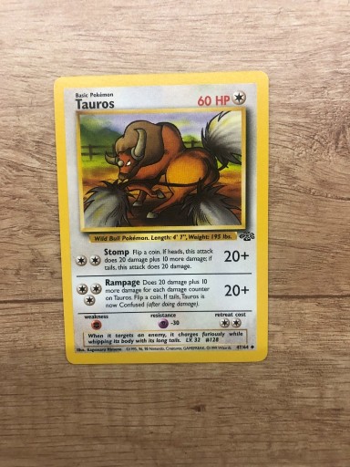 Zdjęcie oferty: Karta Pokemon Tauros Jungle 47/64