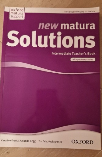 Zdjęcie oferty: New Matura Solutions Intermediate Tecaher's Book