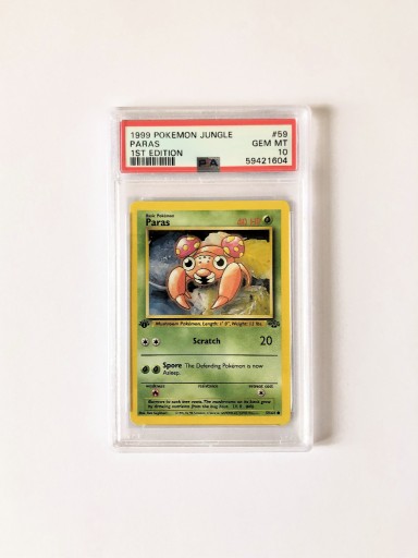 Zdjęcie oferty: PSA 10 Pokemon Paras 1999 Jungle 59/64 1st edition