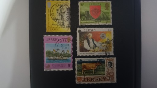 Zdjęcie oferty: Zestaw znaczki z Wyspy JERSEY Brytania1979
