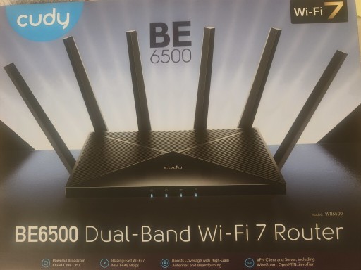 Zdjęcie oferty: Router Cudy BE6500 dual-band Wi-Fi 7 