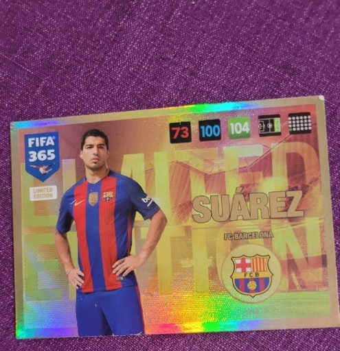 Zdjęcie oferty: Luiz suarez limited edition fifa 365 2016/17