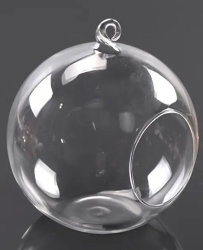 Zdjęcie oferty: Szklane kule, 6szt, 12cm, dekoracja ze świeczką