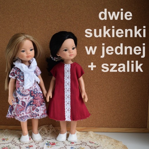 Zdjęcie oferty: Ubranko sukienka lalki Paola Reina 2w1 + szalik