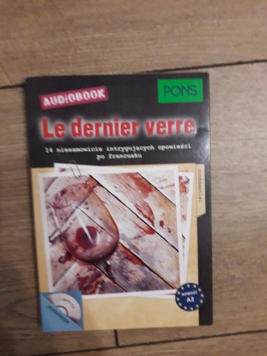 Zdjęcie oferty: LE DERNIER VERRE ksiażka plus płyta