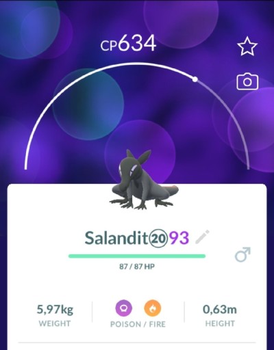 Zdjęcie oferty: Salandit Pokemon Go 12 km egg