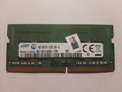 Zdjęcie oferty: Pamięć RAM 4GB DDR4 Samsung do laptopa