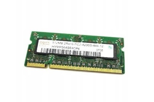 Zdjęcie oferty: Pamięć laptopowa Hynix 512MB DDR2 PC2-4200 533MHz