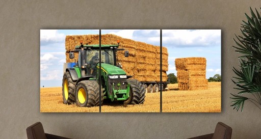 Zdjęcie oferty: OBRAZ TRYPTYK 3X20X30cm JOHN DEERE 8295R TRAKTOR