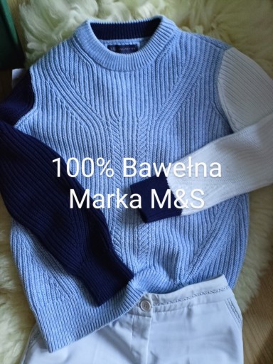 Zdjęcie oferty: Sweter bawełniany M&S XS S M