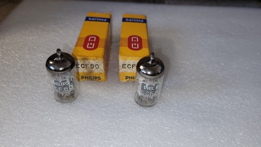 Zdjęcie oferty: ECF80 6BL8 PHILIPS NOS - dwie lampy 