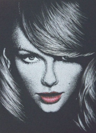 Zdjęcie oferty: Taylor Swift Obrazek ręcznie grawerowany na blasze