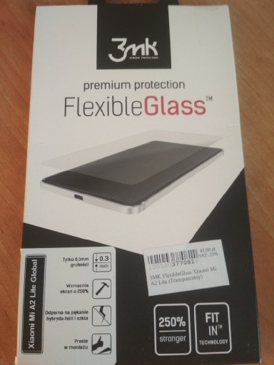 Zdjęcie oferty: 3mk flexible glass Xiaomi mi a2 lite