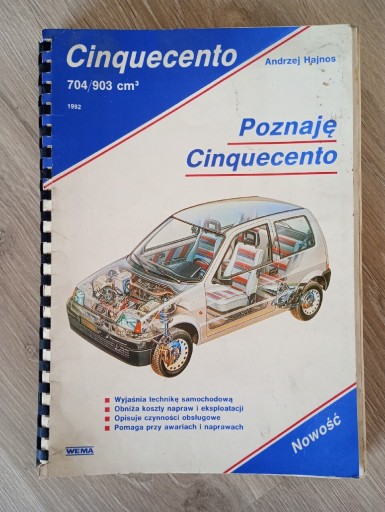 Zdjęcie oferty: Książka o samochodzie Fiat Cinquecento 