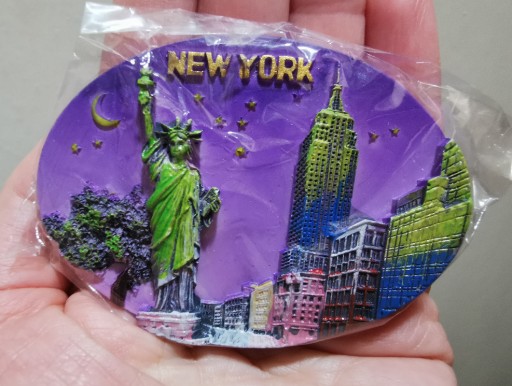 Zdjęcie oferty: Zagraniczny magnes na lodówkę 3D USA Nowy Jork