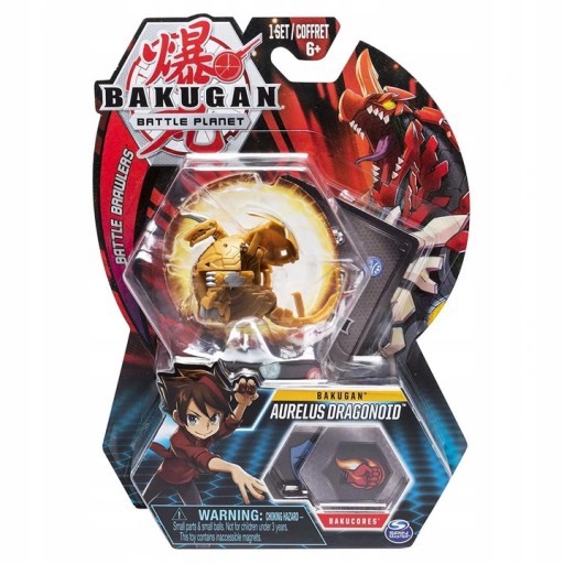 Zdjęcie oferty: BAKUGAN AURELUS DRAGONOID FIGURKA PODSTAWOWA KARTA