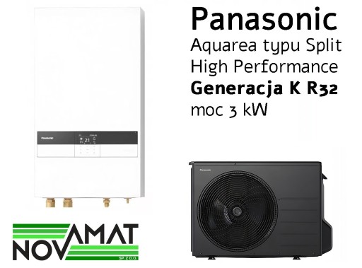 Zdjęcie oferty: POMPA CIEPŁA PANASONIC SPLIT SERIA K 3 kW MONTAZ