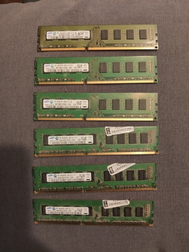 Zdjęcie oferty: Pamięć RAM Samsung 4GB DDR3 PC3-10600U-09-10-X