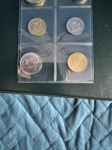 Zdjęcie oferty: ZAMBIA COMPLETE FULL COIN SET 5 + 10 + 50 Ngwee +1