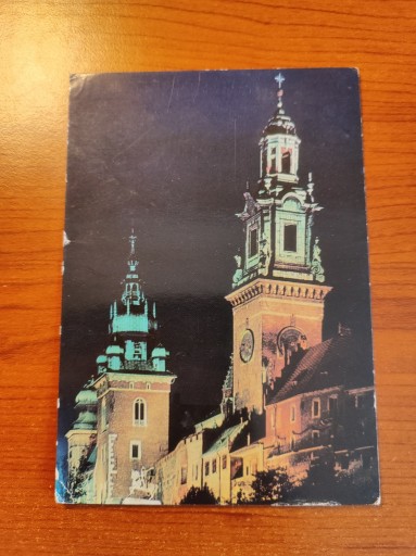 Zdjęcie oferty: Pocztówka Miasto Noc Kraków Katedra Wawelska