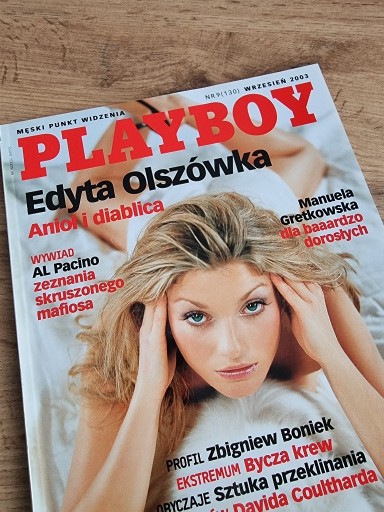 Zdjęcie oferty: Playboy 9 (130) wrzesień 2003 - Edyta Olszówka