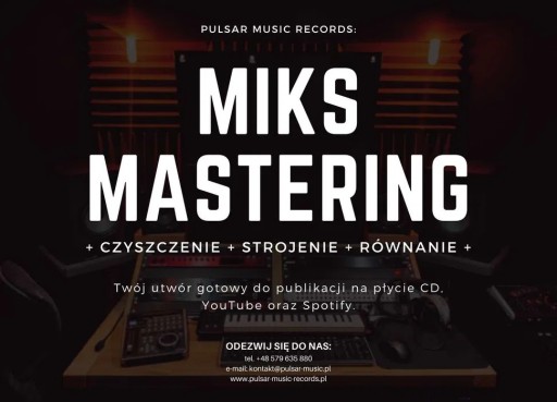 Zdjęcie oferty: Miks i Mastering - Edycja Audio - Studio | mix