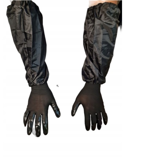 Zdjęcie oferty: Rękawice Nitrylowe Robocze z Długim Rękawem 60 cm