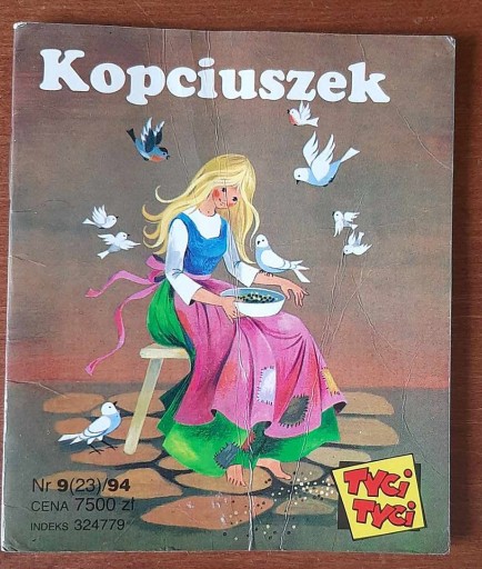 Zdjęcie oferty: Książeczka seria Tyci Tyci 1994 bajka Kopciuszek
