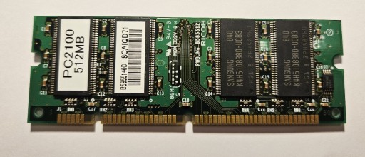 Zdjęcie oferty: Kopiarka Ricoh pamięć RAM 512MB DDR 100 pin