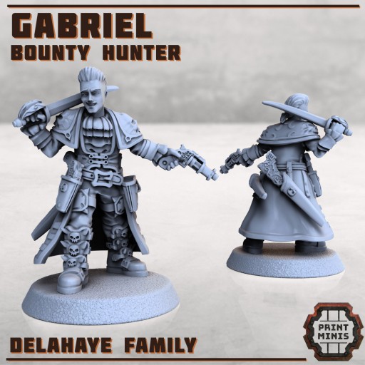 Zdjęcie oferty: Gabriel - Bounty Hunter od Print Minis