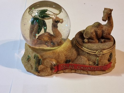 Zdjęcie oferty: Pamiątkowa Kula Śnieżna / Kula Wodna – Wyspy Kanaryjskie (Wielbłąd i Palma)