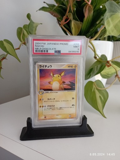 Zdjęcie oferty: Karta Pokemon. Raichu Meiji promo. PSA 9. Mint.