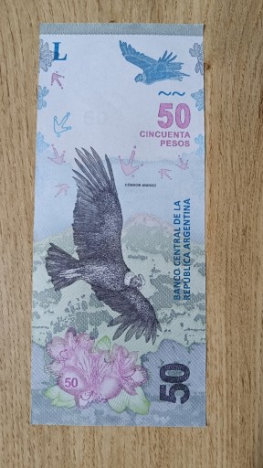 Zdjęcie oferty: Argentyna 50 pesos 2018 - UNC 