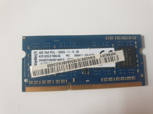 Zdjęcie oferty: Pamięć RAM DDR3 Kingston 4GB