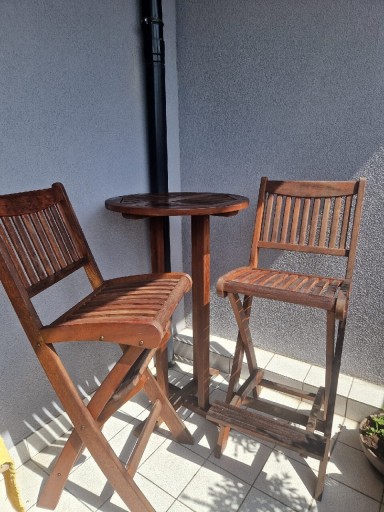 Zdjęcie oferty: Meble na balkon lub na taras -  2 krzesła +stolik