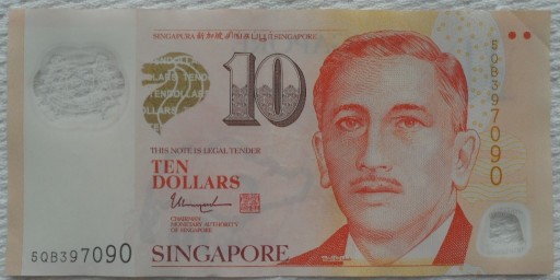 Zdjęcie oferty: Singapur $ 10 dolarów dollars 2017 Sport