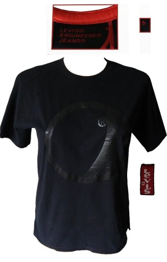Zdjęcie oferty: Czarny T-shirt LEVIS ENGINERED JEANS