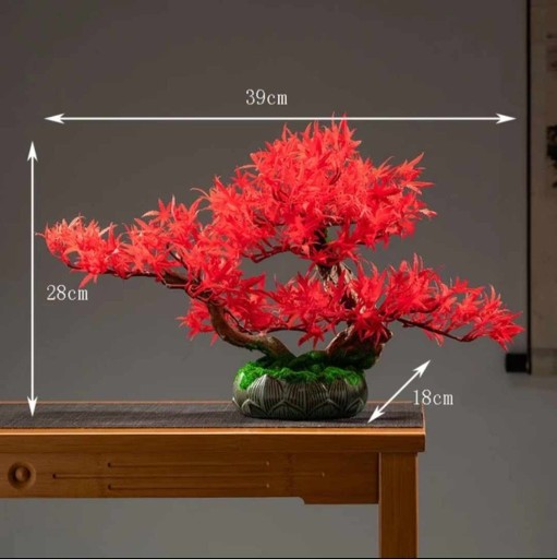 Zdjęcie oferty:  Sztuczne drzewko, czerwony klon bonsai