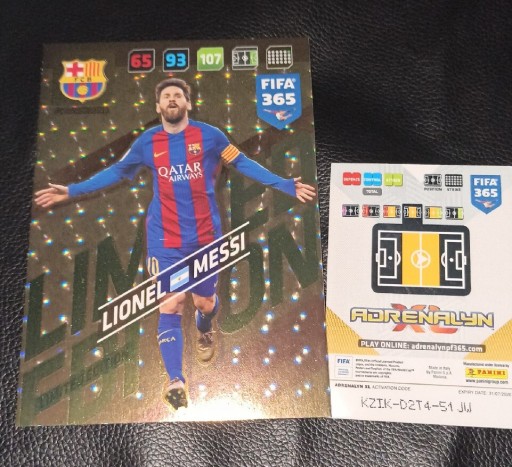 Zdjęcie oferty: Panini FIFA 365 Adrenalyn 2018 Messi limited XXL